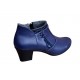 Oferta marimea 37 Ghetute dama din piele naturala cu fermoar bleumarin LMVS5BL