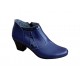 Oferta marimea 37 Ghetute dama din piele naturala cu fermoar bleumarin LMVS5BL