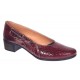 Marimea 37, 40 Pantofi dama din piele naturala Croco Lac Bordeaux - LMVSP1CRV
