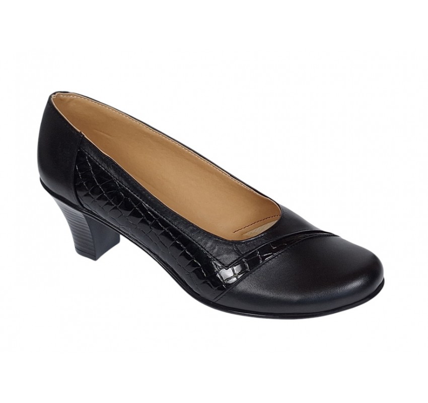 Marimea 40 Pantofi dama eleganti din piele naturala Negru MVSP26NCR