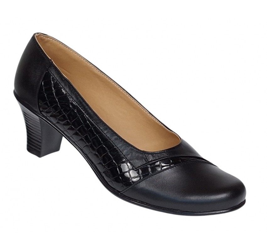 Marimea 40 Pantofi dama eleganti din piele naturala Negru MVSP26NCR