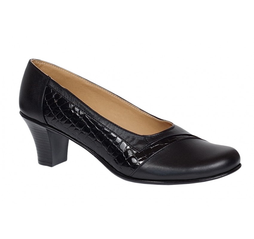 Marimea 40 Pantofi dama eleganti din piele naturala Negru MVSP26NCR