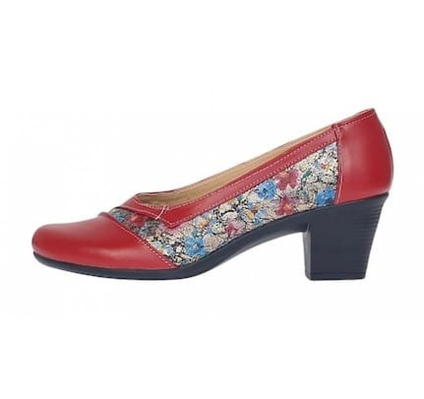 Marimea 37 Pantofi dama eleganti din piele naturala Rosu Color LMVSP26XR
