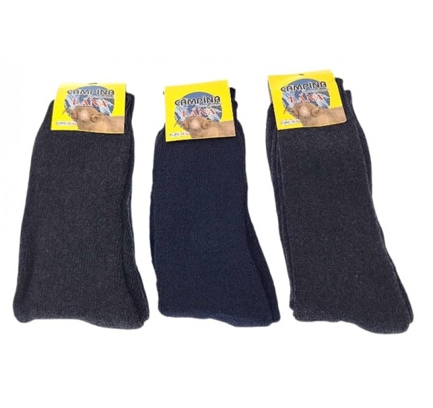Sosete groase din lana pentru barbati Set 3 perechi Campina LN3N