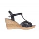 Oferta marimea 35 - Sandale dama din piele naturala Negru LNA134NBOX