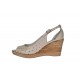 Oferta 39 Sandale dama crem din piele naturala - LNA177CREM