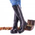 Oferta Marimea 39 Cizme dama inalte din piele naturala, negre, LNA290NP