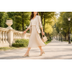 Marimea 38 Pantofi dama eleganti decupati din piele naturală, Bej Box cu Bej Lac LNA50BLP