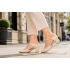 Marimea 38 Pantofi dama eleganti decupati din piele naturală, Bej Box cu Bej Lac LNA50BLP