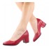 Oferta Pantofi eleganti dama, rosii, din piele naturala box, toc 5 cm - LNA73ROSU
