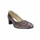 Oferta marimea 39 - Pantofi eleganti dama, mozaic metalic , din piele naturala box, toc 5 cm - LNA74MM