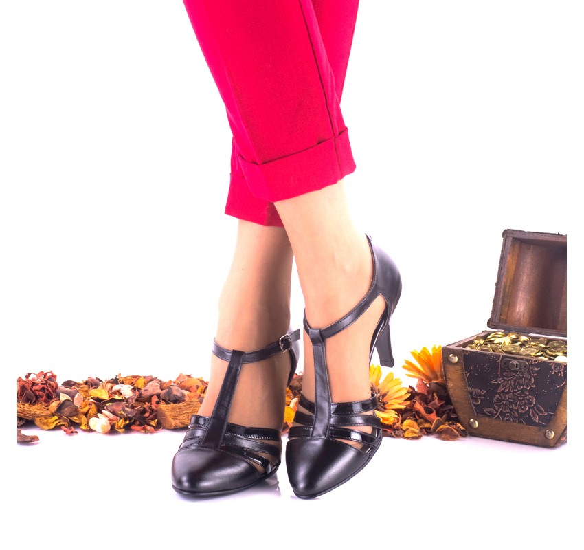 Oferta marimea 39, 40 - Pantofi dama, eleganti, din piele naturala toc 8cm - LNAA11NPL Oferta marimea 39, 40 - Pantofi dama, eleganti, din piele naturala toc 8cm - LNAA11NPL