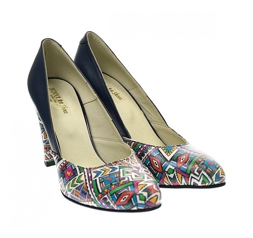 Marimea 36 - Pantofi dama eleganti din piele naturala bleumarin toc 9 cm LNAA8BOXCOLOR