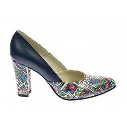 Marimea 36 - Pantofi dama eleganti din piele naturala bleumarin toc 9 cm LNAA8BOXCOLOR