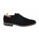 Oferta marimea 40 -  Pantofi barbati,  eleganti din piele naturala intoarsa neagra -  LNIC184NV