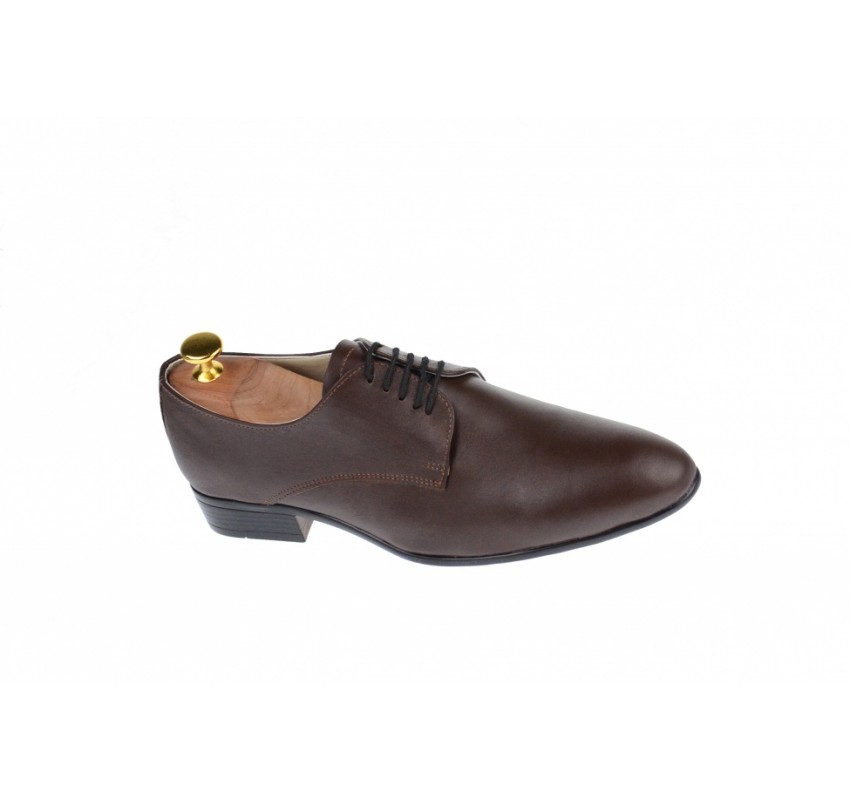 Oferta marimea 40, Pantofi barbati eleganti din piele naturala de culoare maro LNIC211M