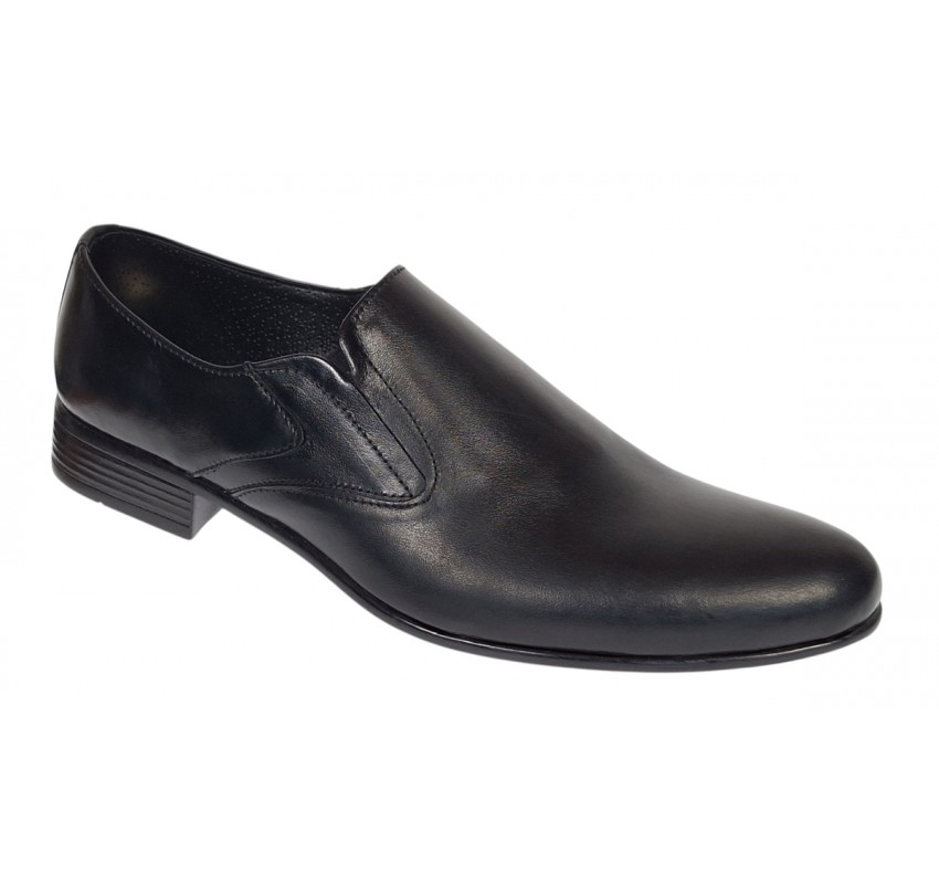 Oferta marimea 41 Pantofi barbati eleganti din piele naturala, cu elastic LNIC211NEL