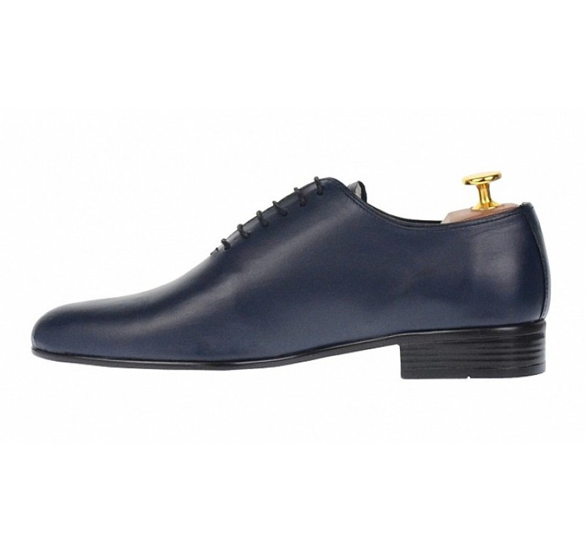Oferta marimea 40 -Pantofi barbati eleganti din piele naturala de culoare bleumarin inchis LNIC5BLMBOX