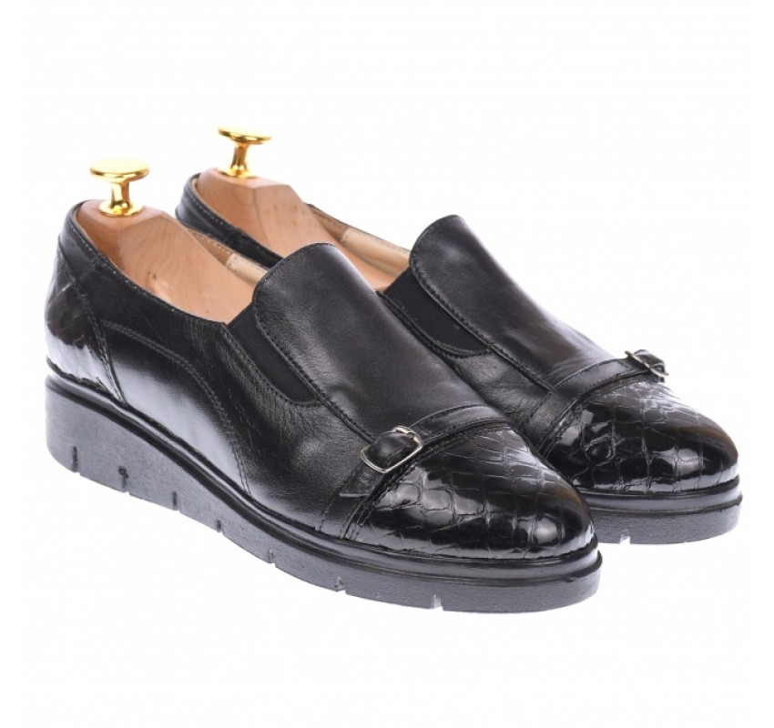 OFERTA marimea 37 - Pantofi dama casual din piele naturala, cu platforme - LP103CRN2 OFERTA marimea 37 - Pantofi dama casual din piele naturala, cu platforme - LP103CRN2