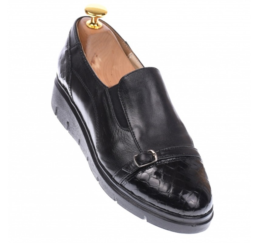 OFERTA marimea 37 - Pantofi dama casual din piele naturala, cu platforme - LP103CRN2 OFERTA marimea 37 - Pantofi dama casual din piele naturala, cu platforme - LP103CRN2