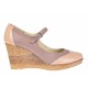 Marimea 36 - Pantofi dama din piele naturala bej cu varf lacuit - LP104BEJBEJ