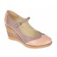Marimea 36 - Pantofi dama din piele naturala bej cu varf lacuit - LP104BEJBEJ