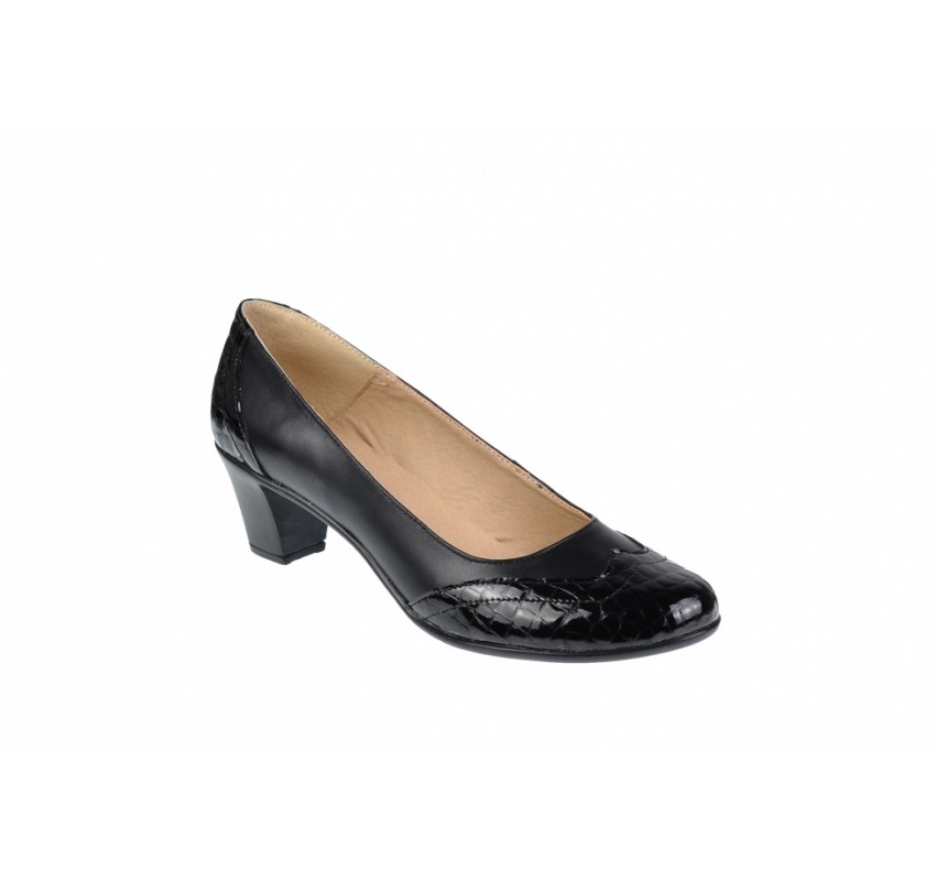 Oferta marimea 36 - Pantofi dama din piele naturala LP104CROCON