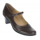 OFERTA marimea 39 - Pantofi dama eleganti din piele naturala cu toc mic de 5cm,  foarte comozi  - LP104MARO