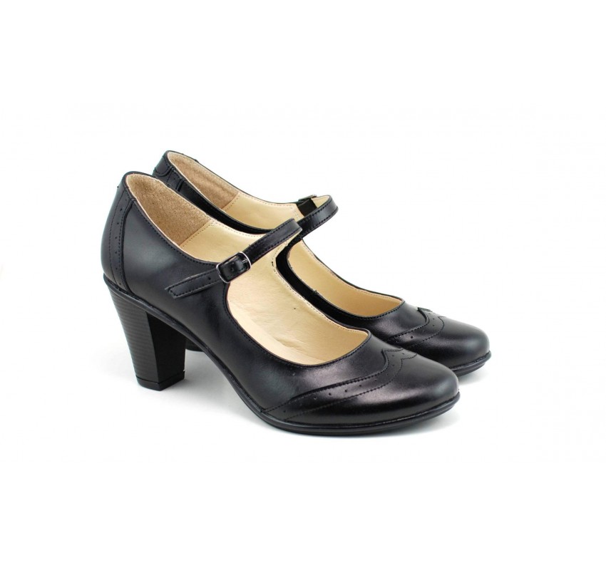 OFERTA marimea  35, 38  Pantofi dama, eleganti ,din piele naturala cu toc de 7 cm - LP104NBOX