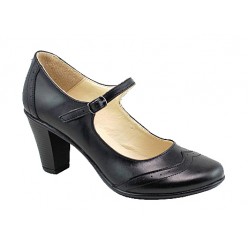 Oferta Pantofi dama eleganti din piele naturala cu toc de 7 cm - LP104NBOX Marimea 38