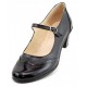 OFERTA    38,39 Pantofi dama comozi si eleganti, din piele naturala BOX si LAC, cu toc de 5CM - LP104NL5