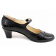 Marimea 39 Pantofi dama eleganti din piele naturala box cu toc de 5 cm LP104NL5