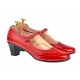 Oferta  marimea 36- Pantofi dama rosii, eleganti, din piele naturala, cu toc de 5 cm,LP104RR