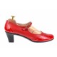 Oferta  marimea 36- Pantofi dama rosii, eleganti, din piele naturala, cu toc de 5 cm,LP104RR