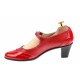 Oferta  marimea 36- Pantofi dama rosii, eleganti, din piele naturala, cu toc de 5 cm,LP104RR