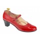Oferta  marimea 36- Pantofi dama rosii, eleganti, din piele naturala, cu toc de 5 cm,LP104RR