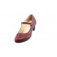Oferta marimea 40 Pantofi dama visinii, eleganti, din piele naturala TOC 5cm - LP104VIS