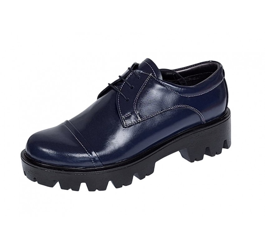 Oferta marimea 38 Pantofi dama casual din piele naturala platforme inalte Bleumarin - LP11BLM Oferta marimea 38 Pantofi dama casual din piele naturala platforme inalte Bleumarin - LP11BLM