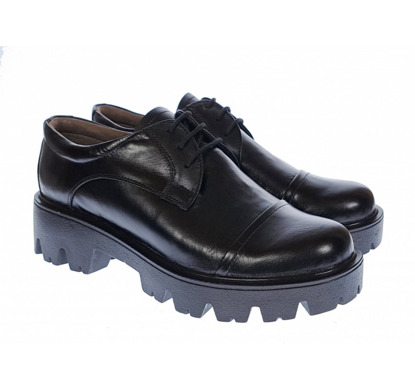 OFERTA marimea 40 - Pantofi dama casual din piele naturala, negri - LP11N OFERTA marimea 40 - Pantofi dama casual din piele naturala, negri - LP11N