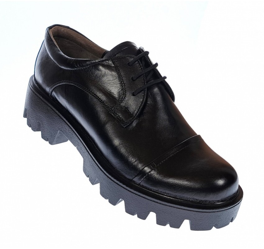 OFERTA marimea 40 - Pantofi dama casual din piele naturala, negri - LP11N OFERTA marimea 40 - Pantofi dama casual din piele naturala, negri - LP11N