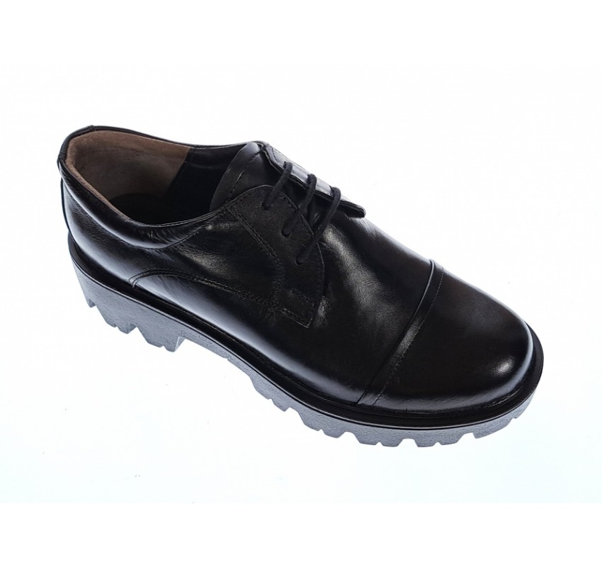 OFERTA marimea 40 - Pantofi dama casual din piele naturala, negri - LP11N OFERTA marimea 40 - Pantofi dama casual din piele naturala, negri - LP11N