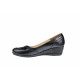 Oferta marimea 36, 37 -  Pantofi dama, piele naturala in combinatie cu piele lac, cu platforma - Made in Romania LP12N