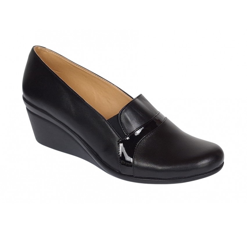OFERTA 36 Pantofi dama, din piele naturala, cu platforme de 5cm, LP14NBOX OFERTA 36 Pantofi dama, din piele naturala, cu platforme de 5cm, LP14NBOX