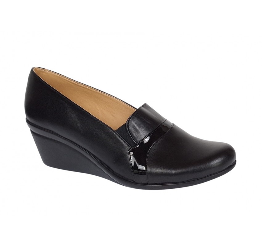 OFERTA 36 Pantofi dama, din piele naturala, cu platforme de 5cm, LP14NBOX OFERTA 36 Pantofi dama, din piele naturala, cu platforme de 5cm, LP14NBOX