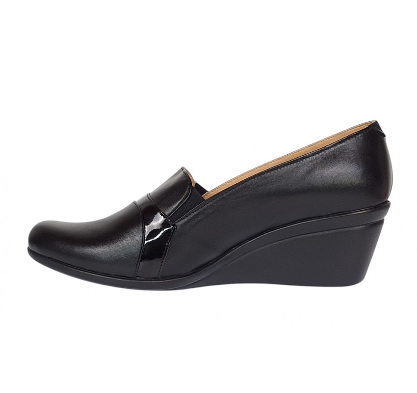 OFERTA 36 Pantofi dama, din piele naturala, cu platforme de 5cm, LP14NBOX OFERTA 36 Pantofi dama, din piele naturala, cu platforme de 5cm, LP14NBOX