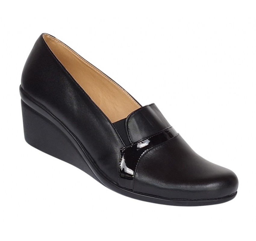 OFERTA 36 Pantofi dama, din piele naturala, cu platforme de 5cm, LP14NBOX OFERTA 36 Pantofi dama, din piele naturala, cu platforme de 5cm, LP14NBOX