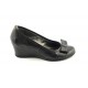 Oferta marimea 39 -  Pantofi dama, casual, din piele naturala, negri -  LP1761N
