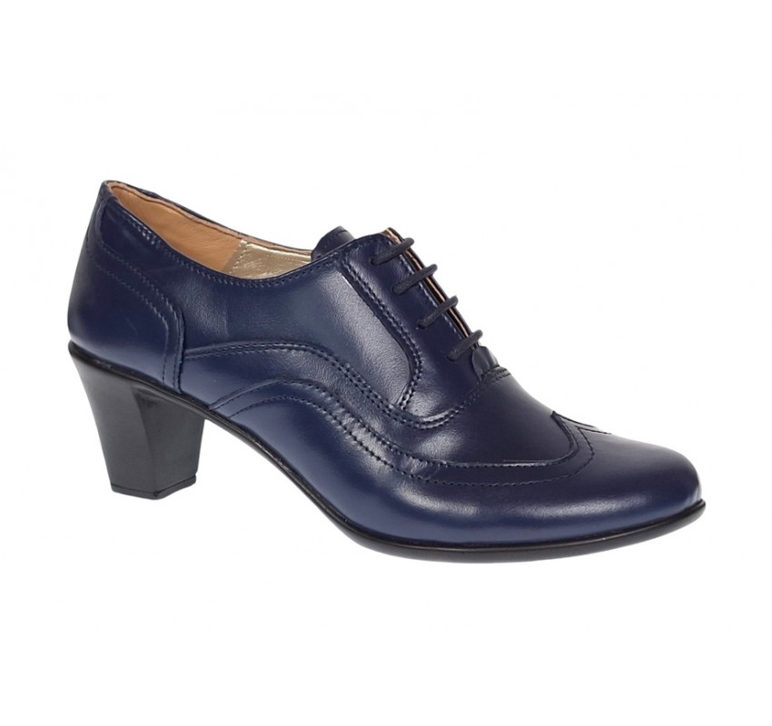 Pantofi dama din piele naturala box Bleumarin LP17BL - Marimea 40 Pantofi dama din piele naturala box Bleumarin LP17BL - Marimea 40