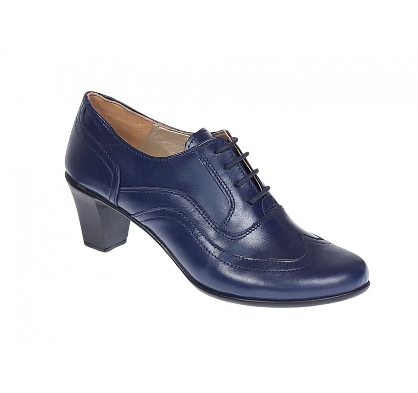 Pantofi dama din piele naturala box Bleumarin LP17BL - Marimea 40 Pantofi dama din piele naturala box Bleumarin LP17BL - Marimea 40