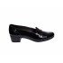 Marimea 41 Pantofi dama, din piele naturala, croco lac cu toc 3 cm LP18CRN